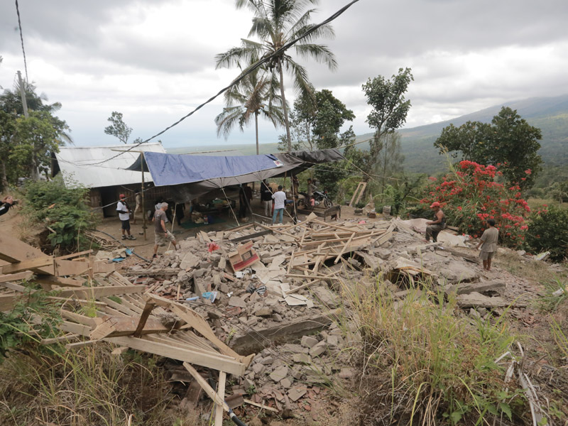 Tremblement de terre à Bali octobre 2021